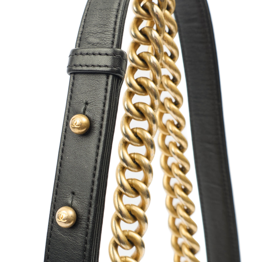 Chanel Mini Bag Boy - Mini in Metallic, Leather