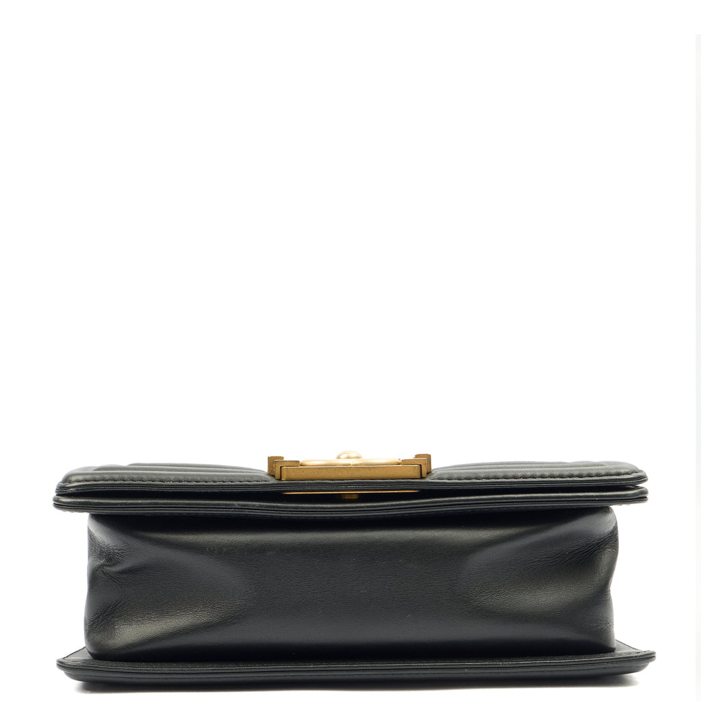 Chanel Mini Bag Boy - Mini in Metallic, Leather