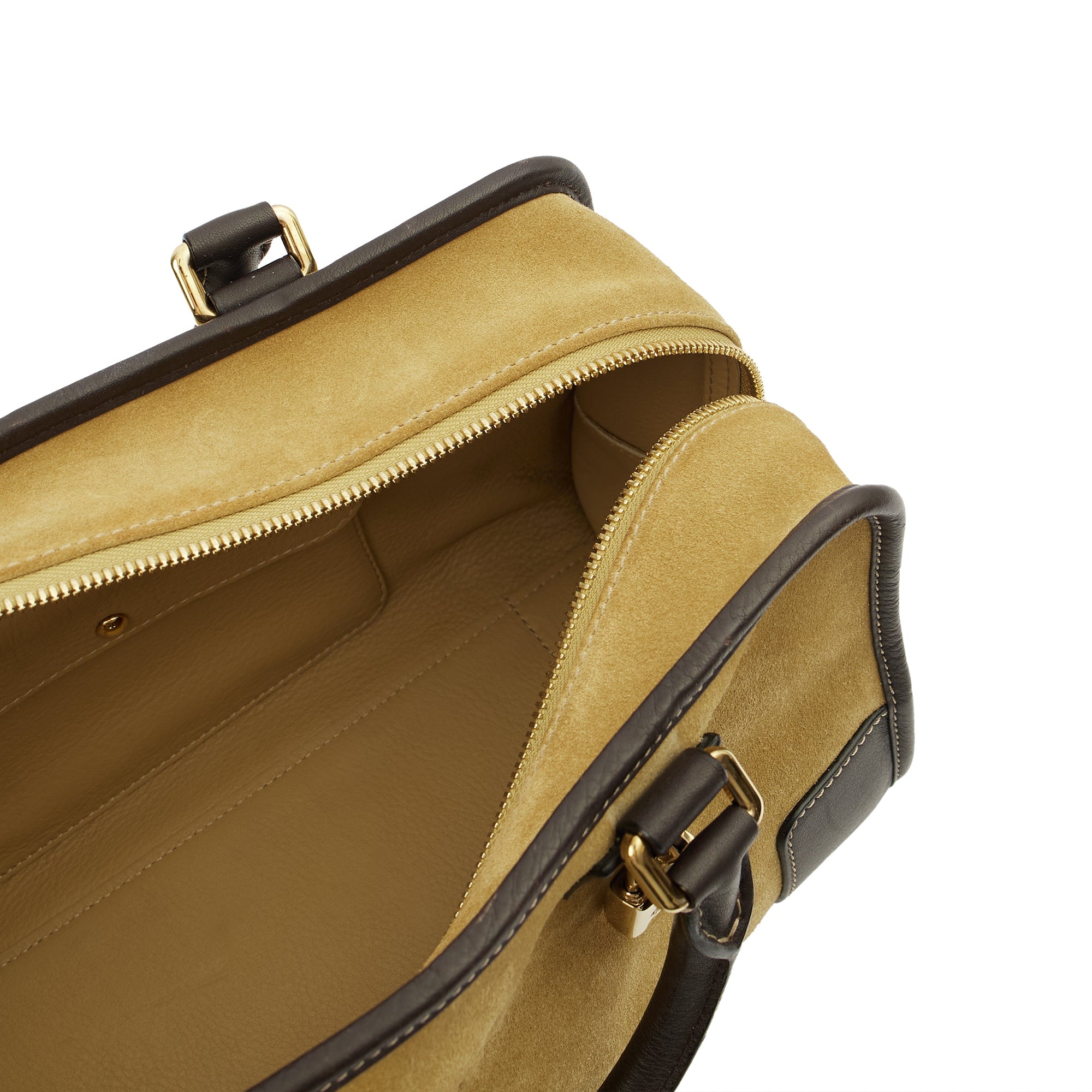 Loewe Top Handle Amazona 28 in Brown, Suede