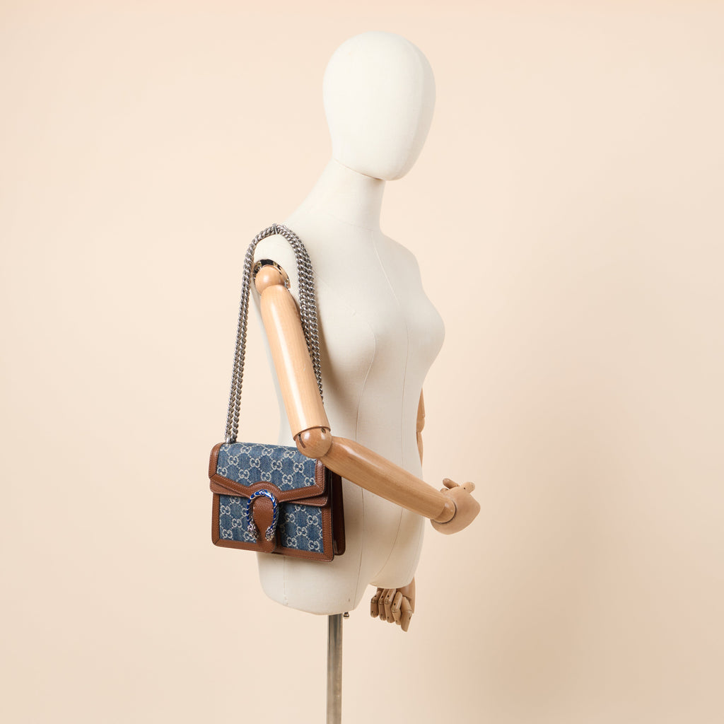 Gucci Cross Body Dionysus - Mini in Brown, Fabric