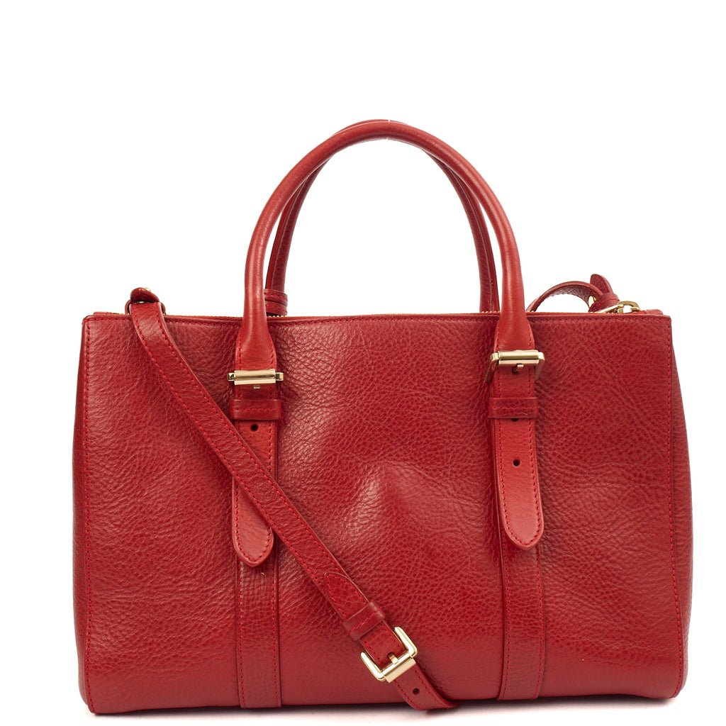 Mulberry Tote Bayswater Double Zip Tote - Small in Scarlett, Leather