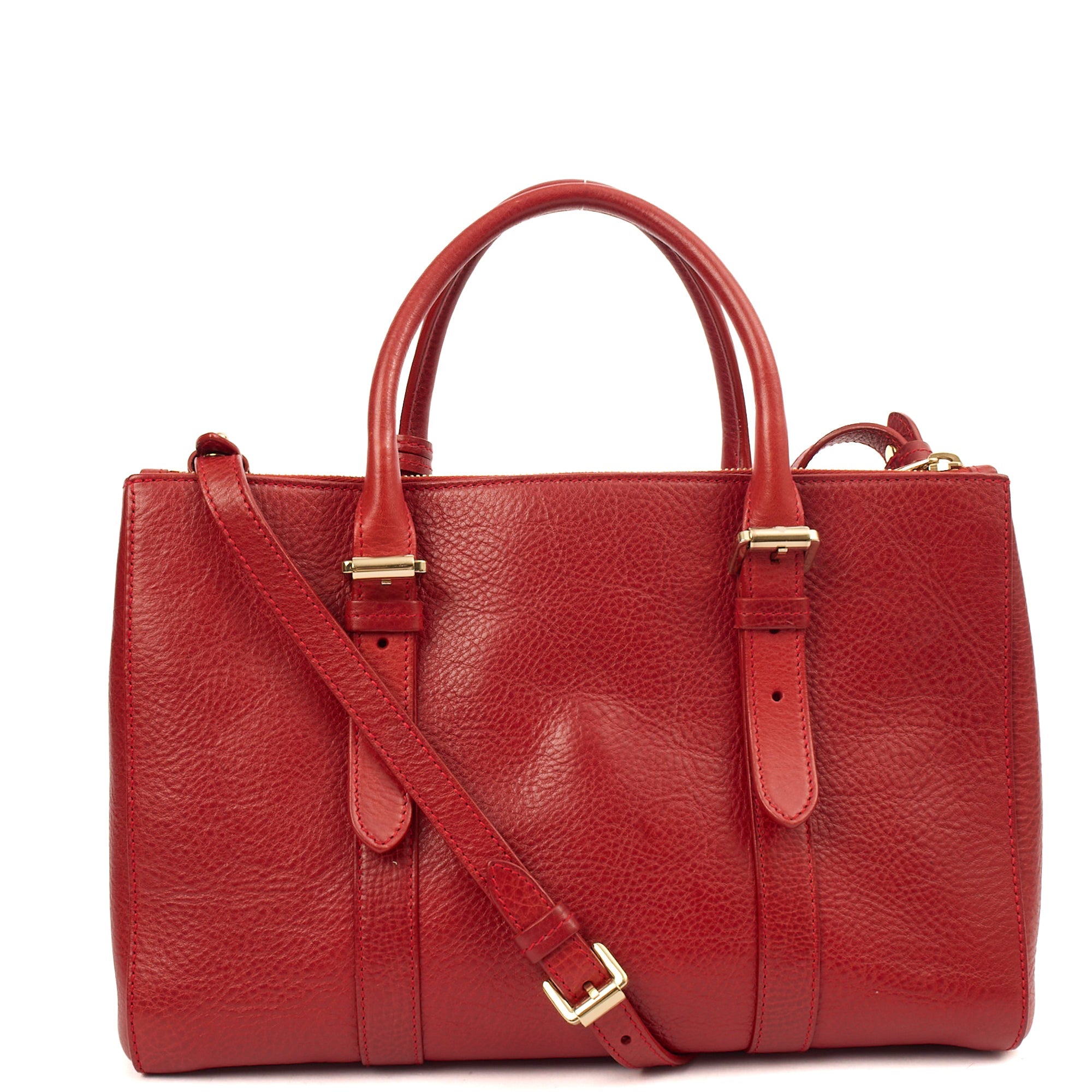 Mulberry Tote Bayswater Double Zip Tote - Small in Scarlett, Leather