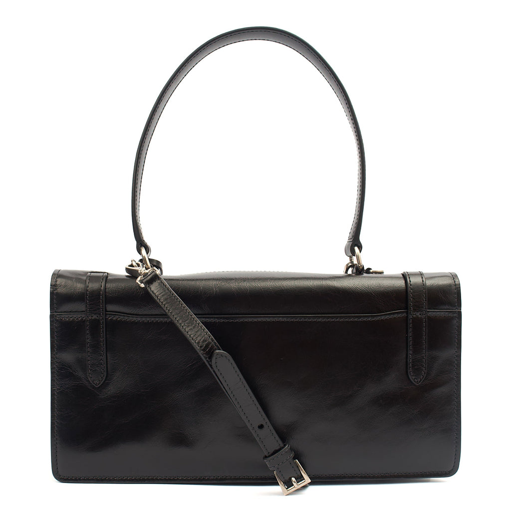 Prada Cross Body Saffiano Soft in Black, Leather