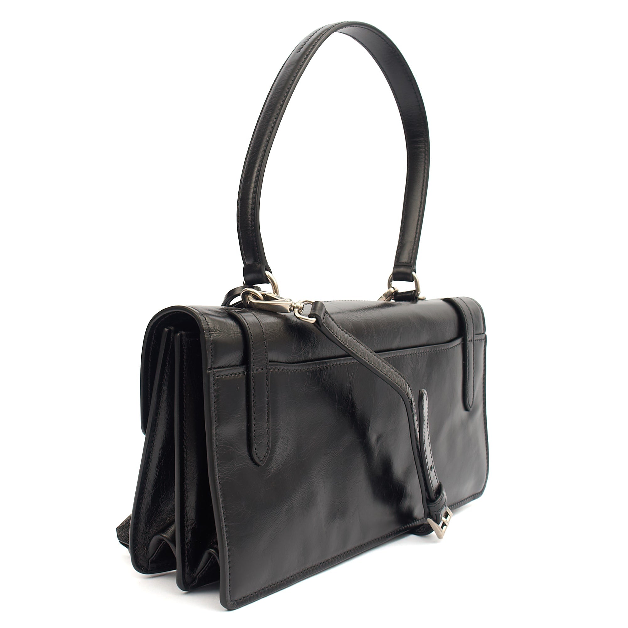 Prada Cross Body Saffiano Soft in Black, Leather