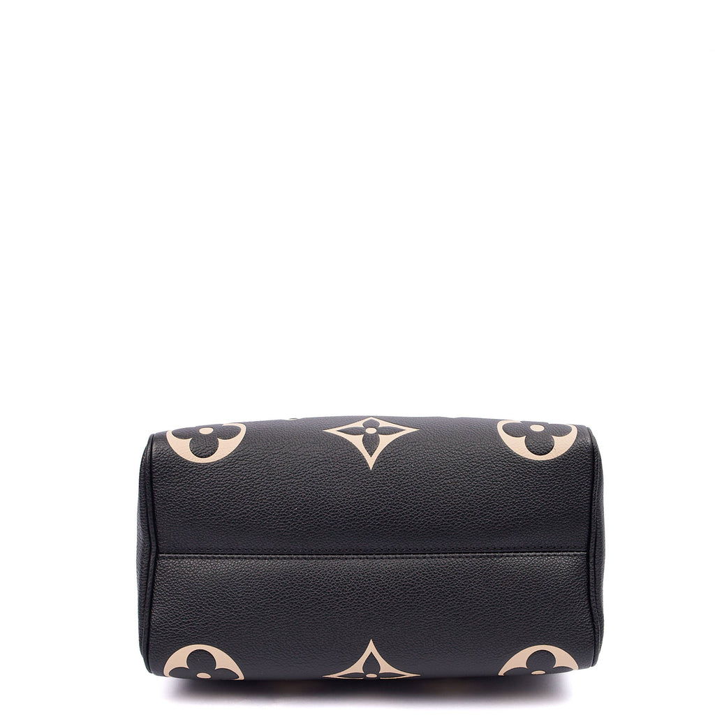 Louis Vuitton Top Handle Speedy Bandouliere 25 in Black, Empreinte Leather
