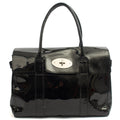 Mulberry Tote Bayswater Heritage in Black, Patent Leather