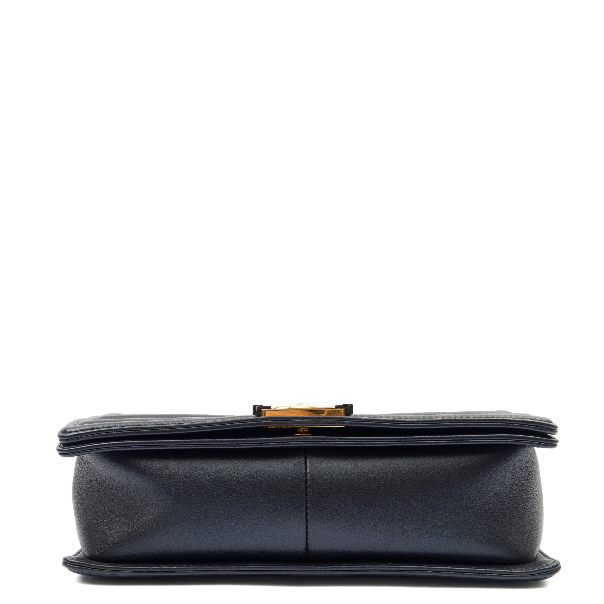 Chanel Shoulder Bag Boy - New Medium in Blue, Leather