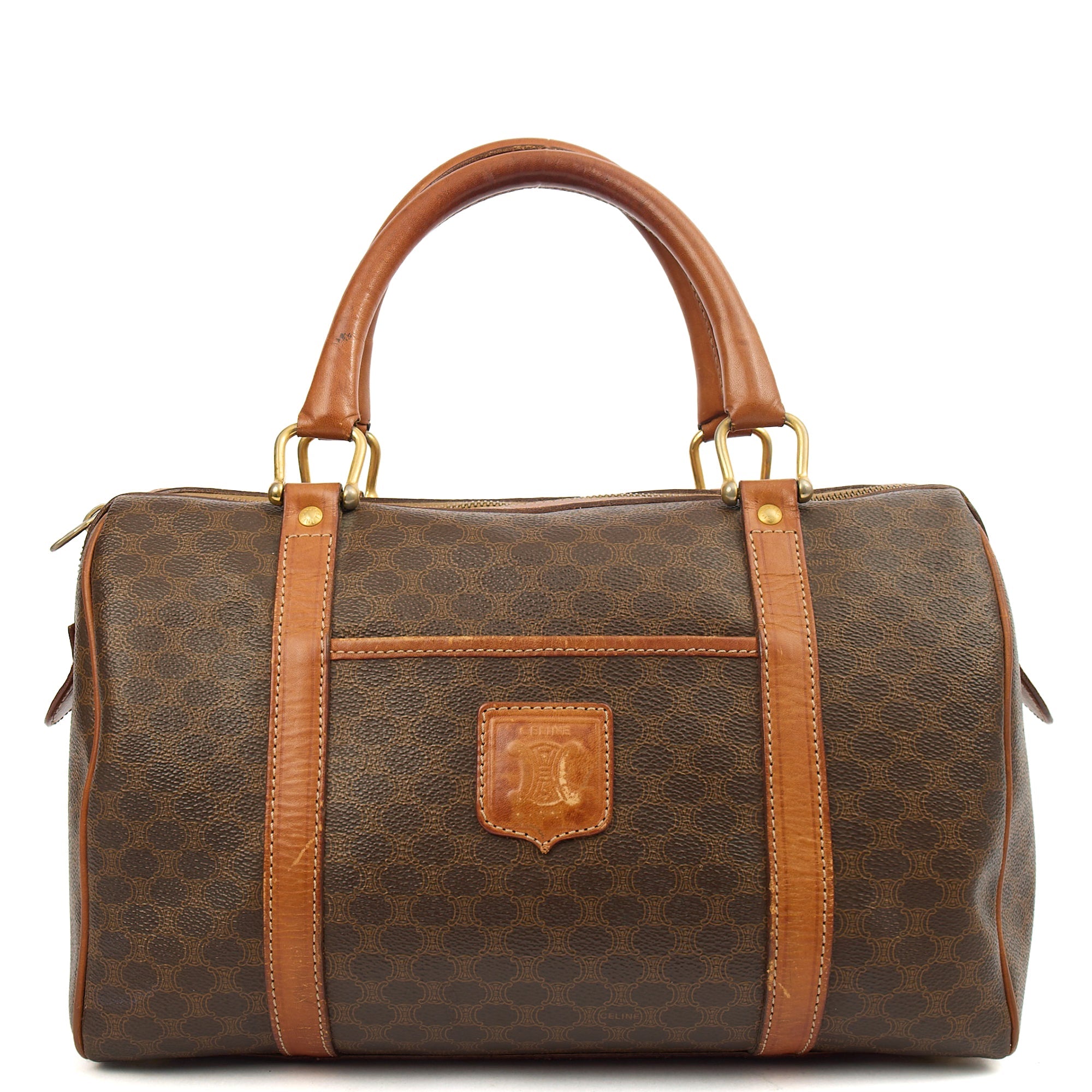 Celine Tote Boston in Brown, Leather