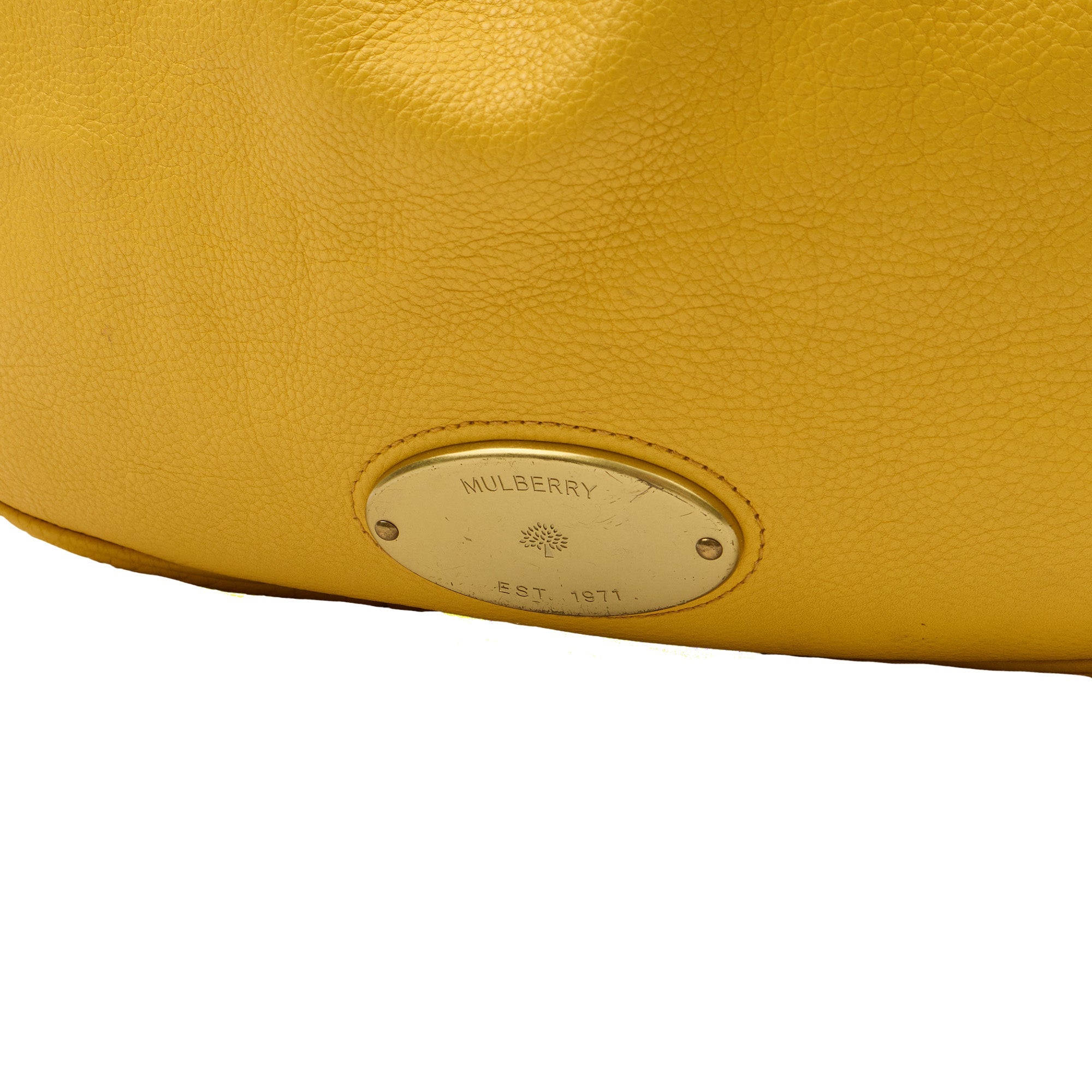 Mulberry Shoulder Bag Mitzy Tote in Yellow, Leather