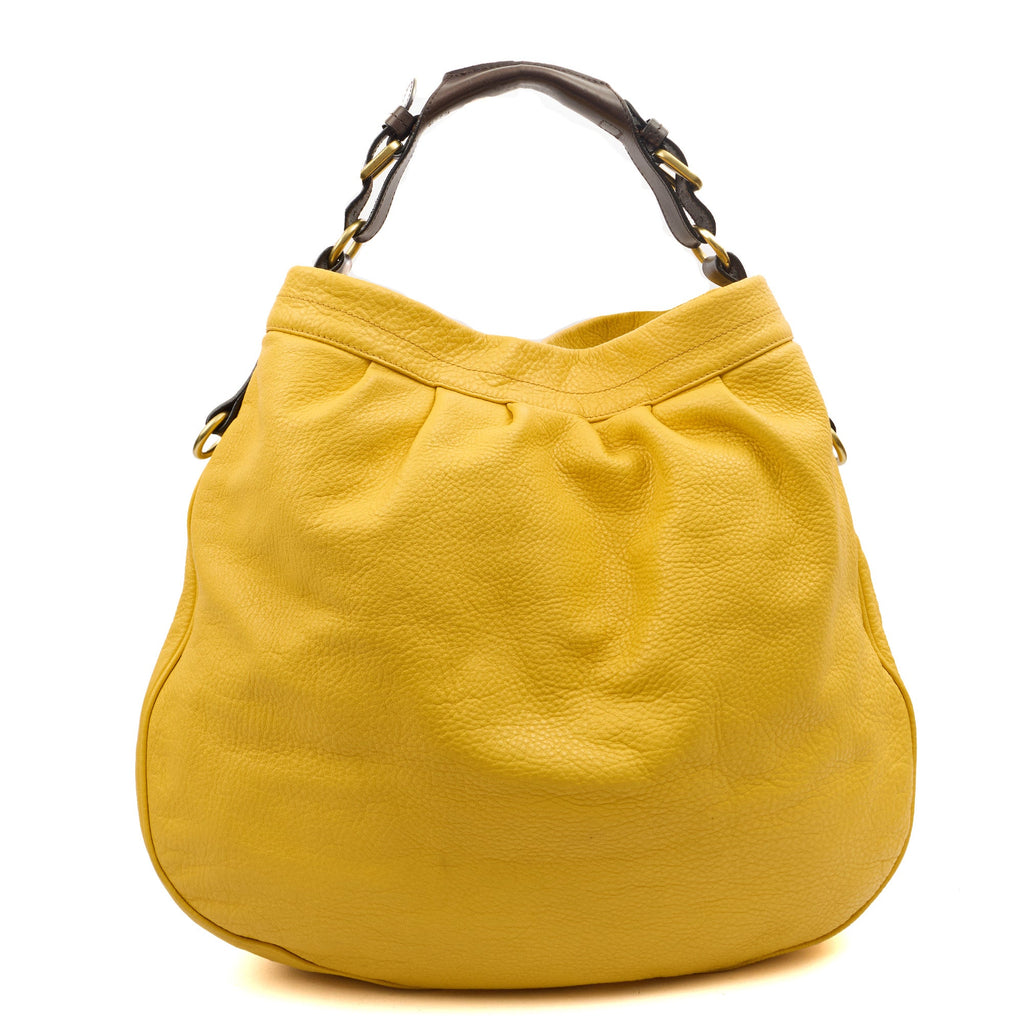 Mulberry Shoulder Bag Mitzy Tote in Yellow, Leather