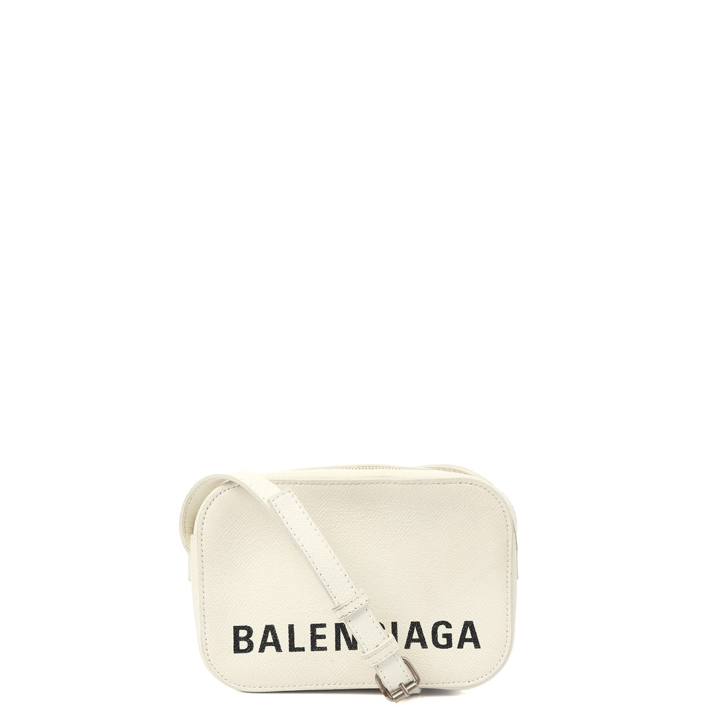 Balenciaga Cross Body Ville XS Camera Bag in White, Veau (Calfskin)