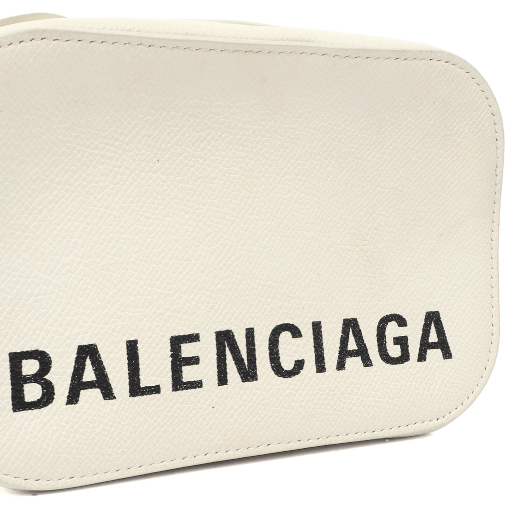 Balenciaga Cross Body Ville XS Camera Bag in White, Veau (Calfskin)