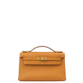 Hermes Mini Bag Kelly Pochette in Sesame, Swift Leather
