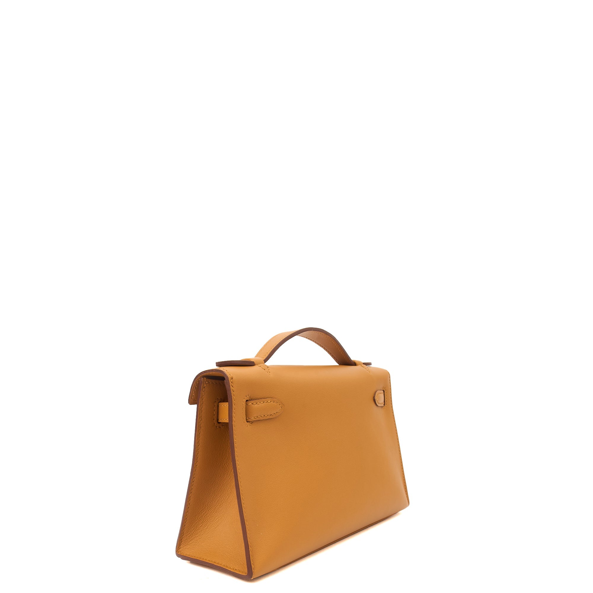 Hermes Mini Bag Kelly Pochette in Sesame, Swift Leather