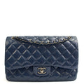 Chanel Shoulder Bag Jumbo - Double Flap in Navy, Patent Leather