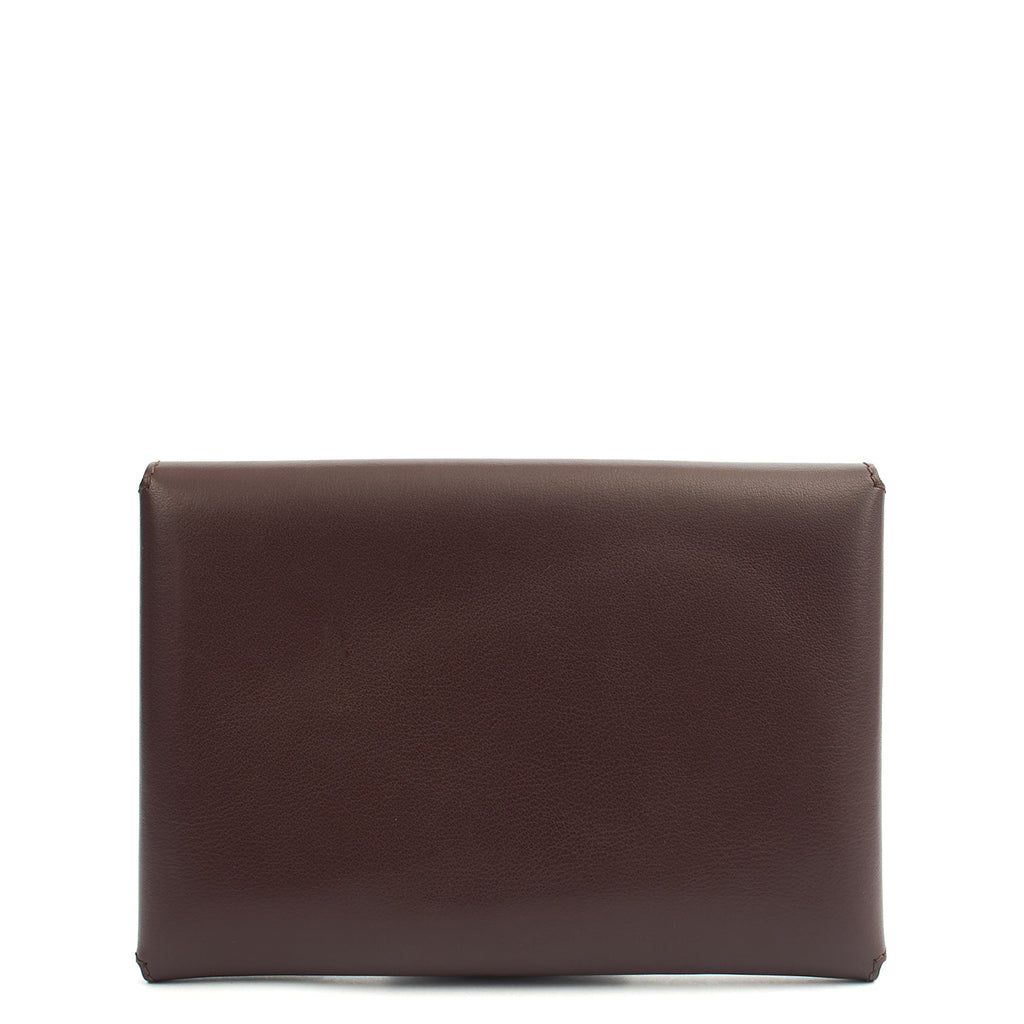 Mulberry Clutch Studded Pouch in Oxblood, Leather