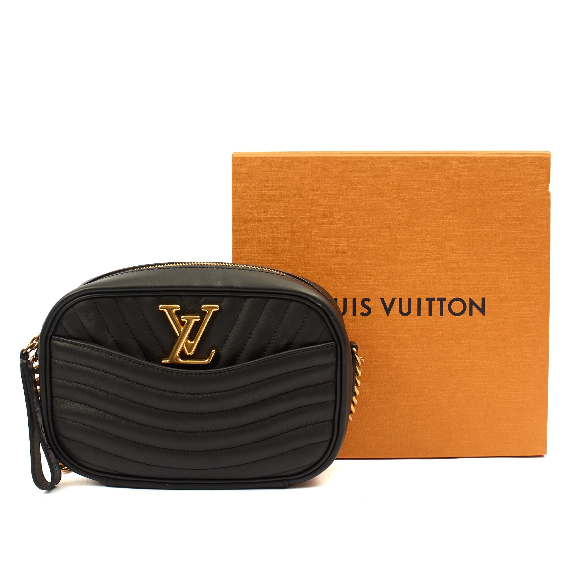 Louis Vuitton Cross Body New Wave PM Chain Bag  in Black, Leather