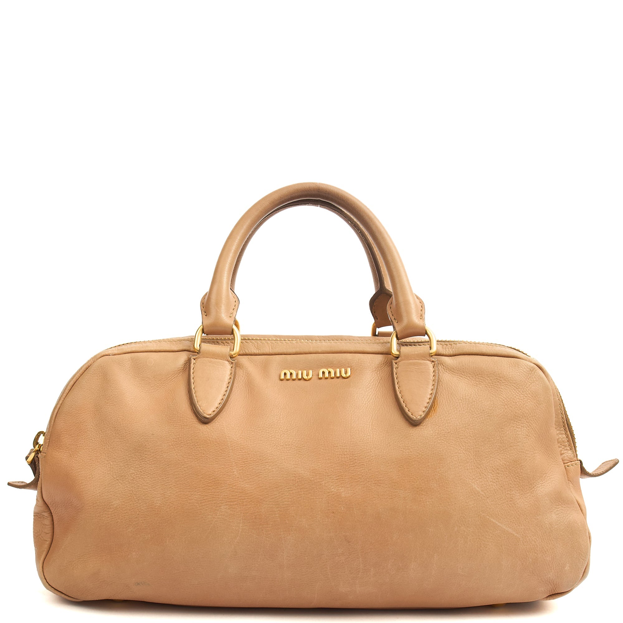 Miu Miu Tote in Neutral, Leather