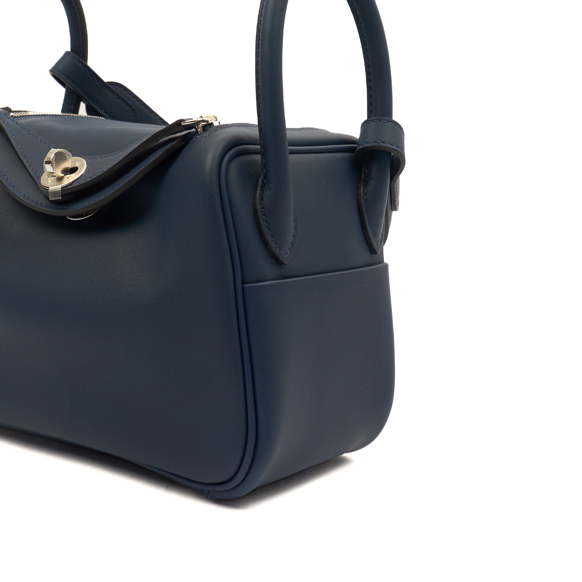 Hermes Cross Body Lindy - Mini in Bleu Encre, Swift (Gulli35) Leather