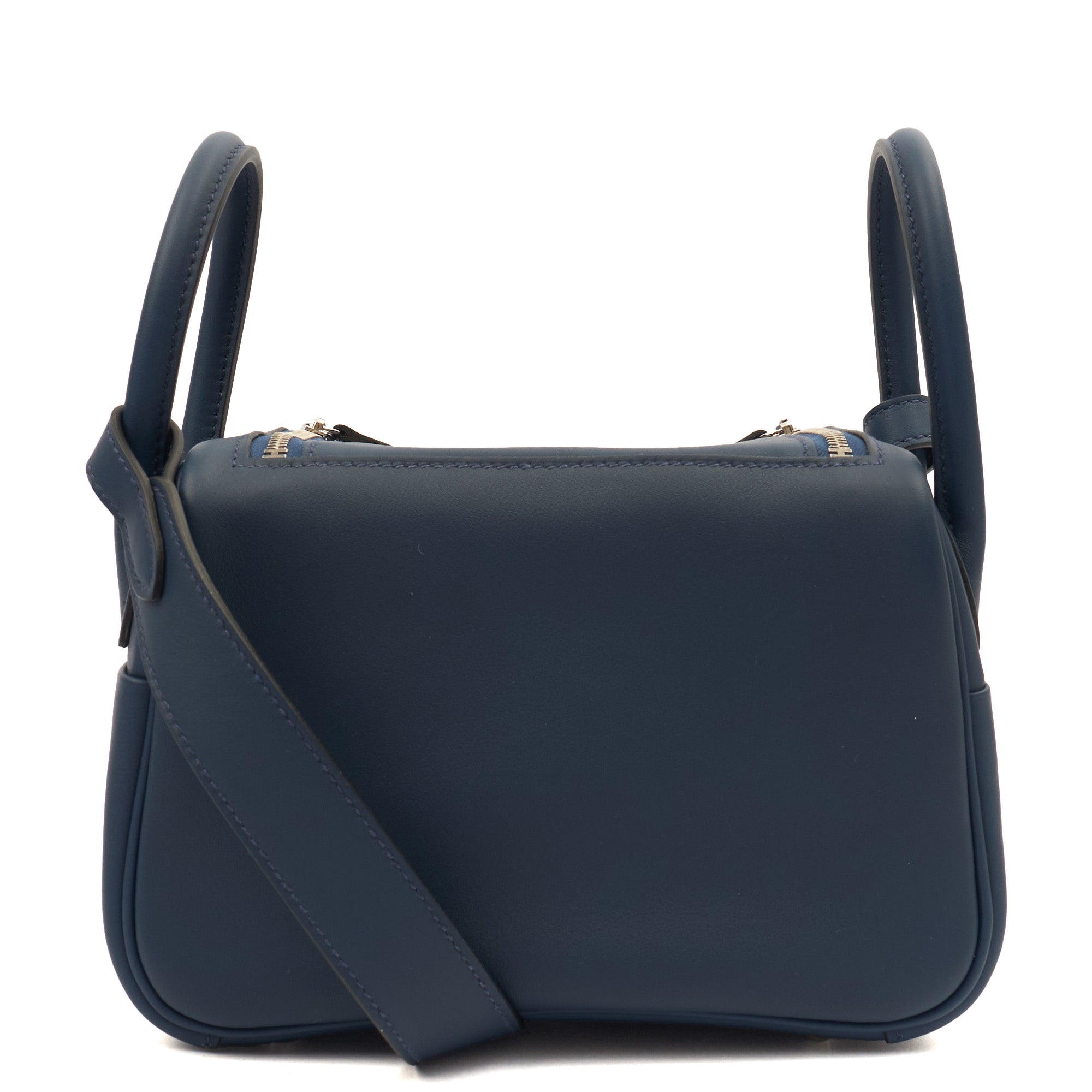 Hermes Cross Body Lindy - Mini in Bleu Encre, Swift (Gulli35) Leather
