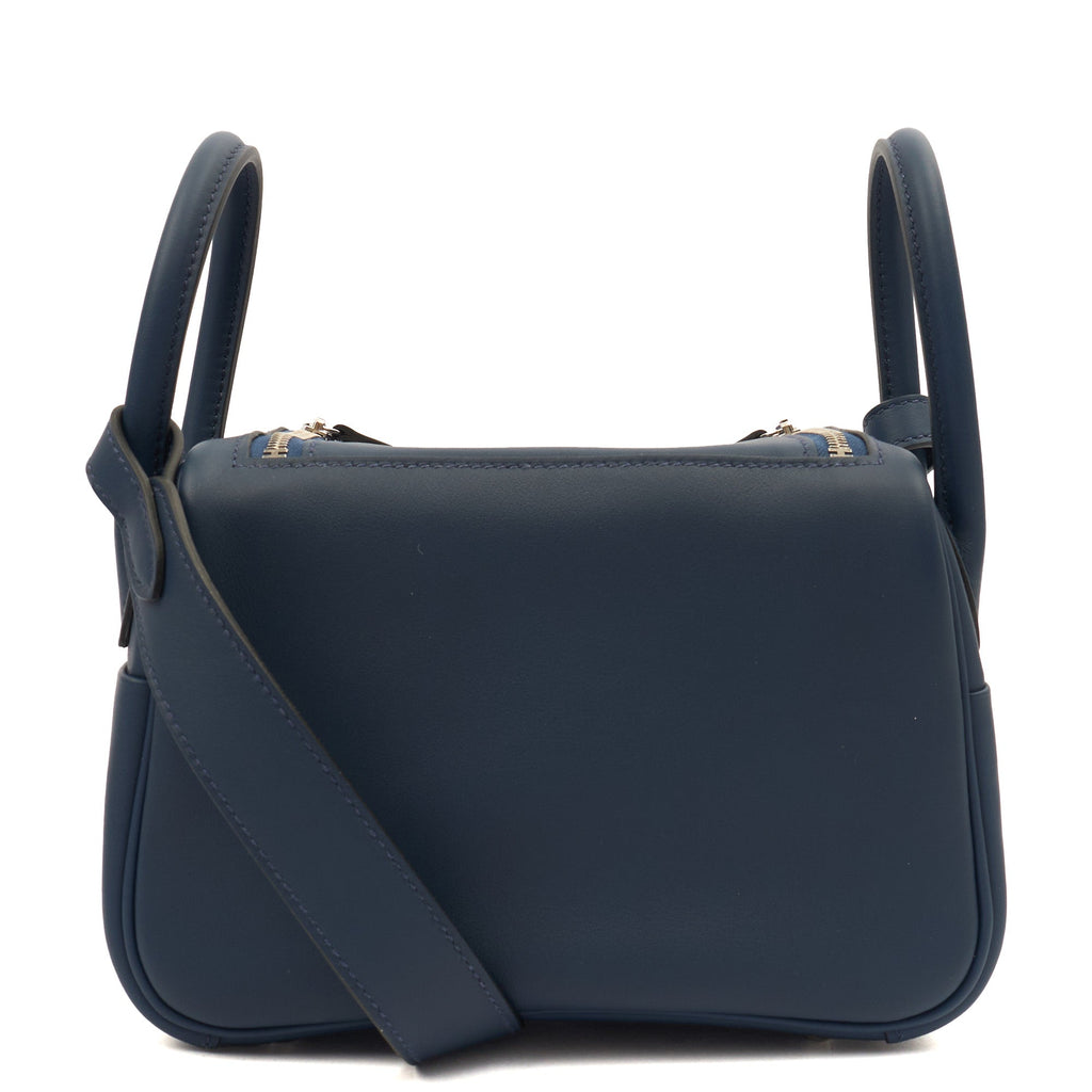 Hermes Cross Body Lindy - Mini in Bleu Encre, Swift (Gulli35) Leather