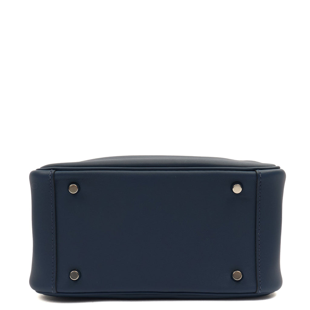 Hermes Cross Body Lindy - Mini in Bleu Encre, Swift (Gulli35) Leather