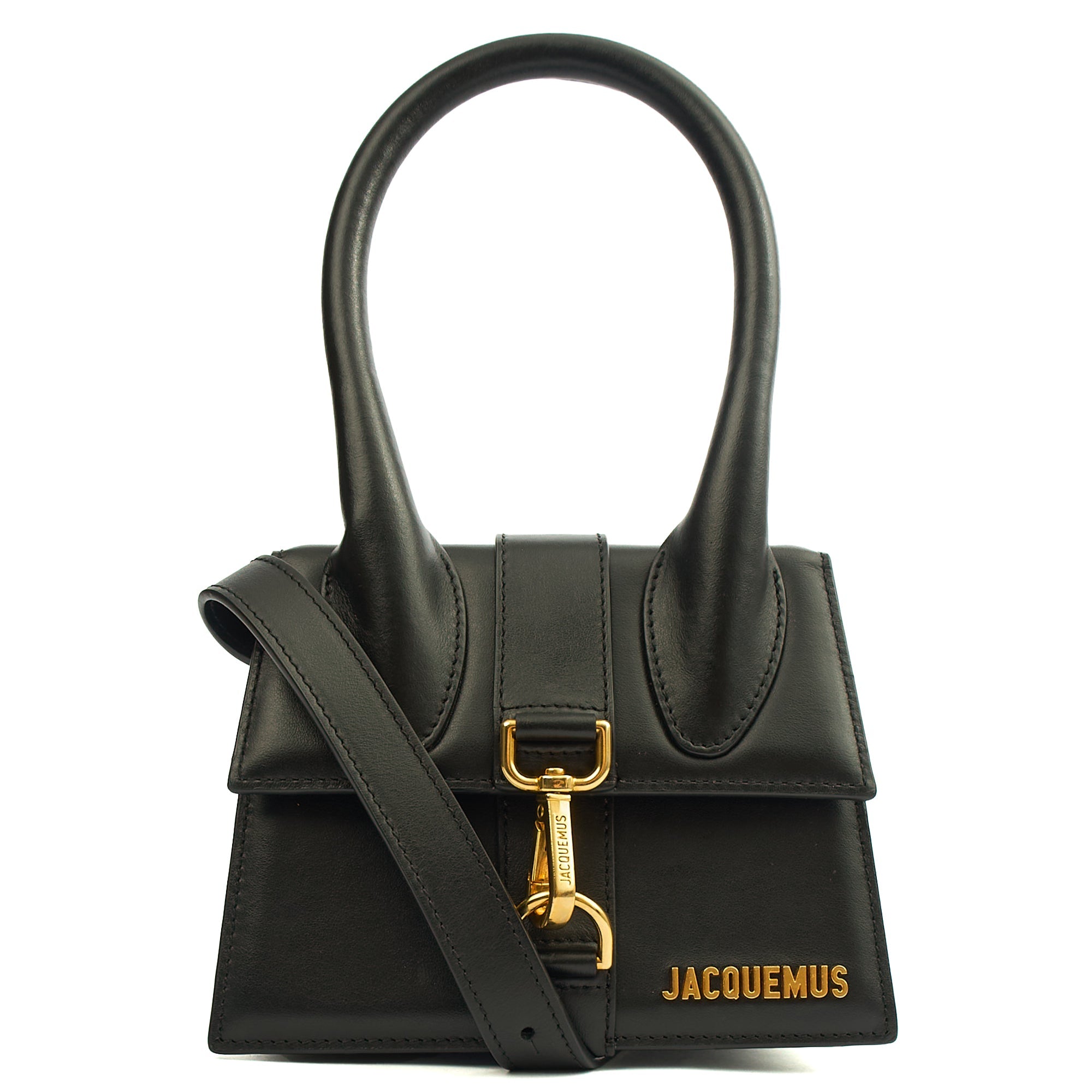 Jacquemus Mini Bag Le Chiquito Moyen in Black, Leather