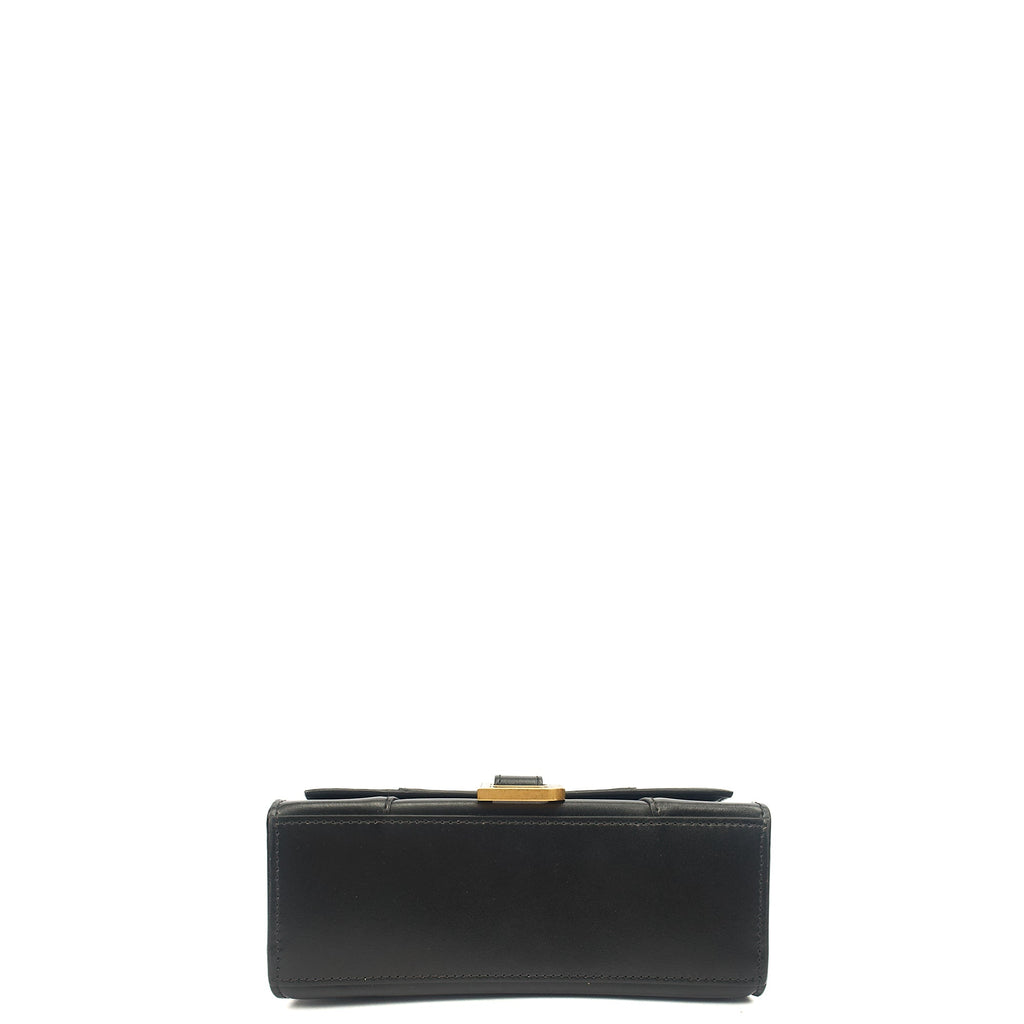 Balenciaga Cross Body Hourglass Top Handle XS in Black, Leather