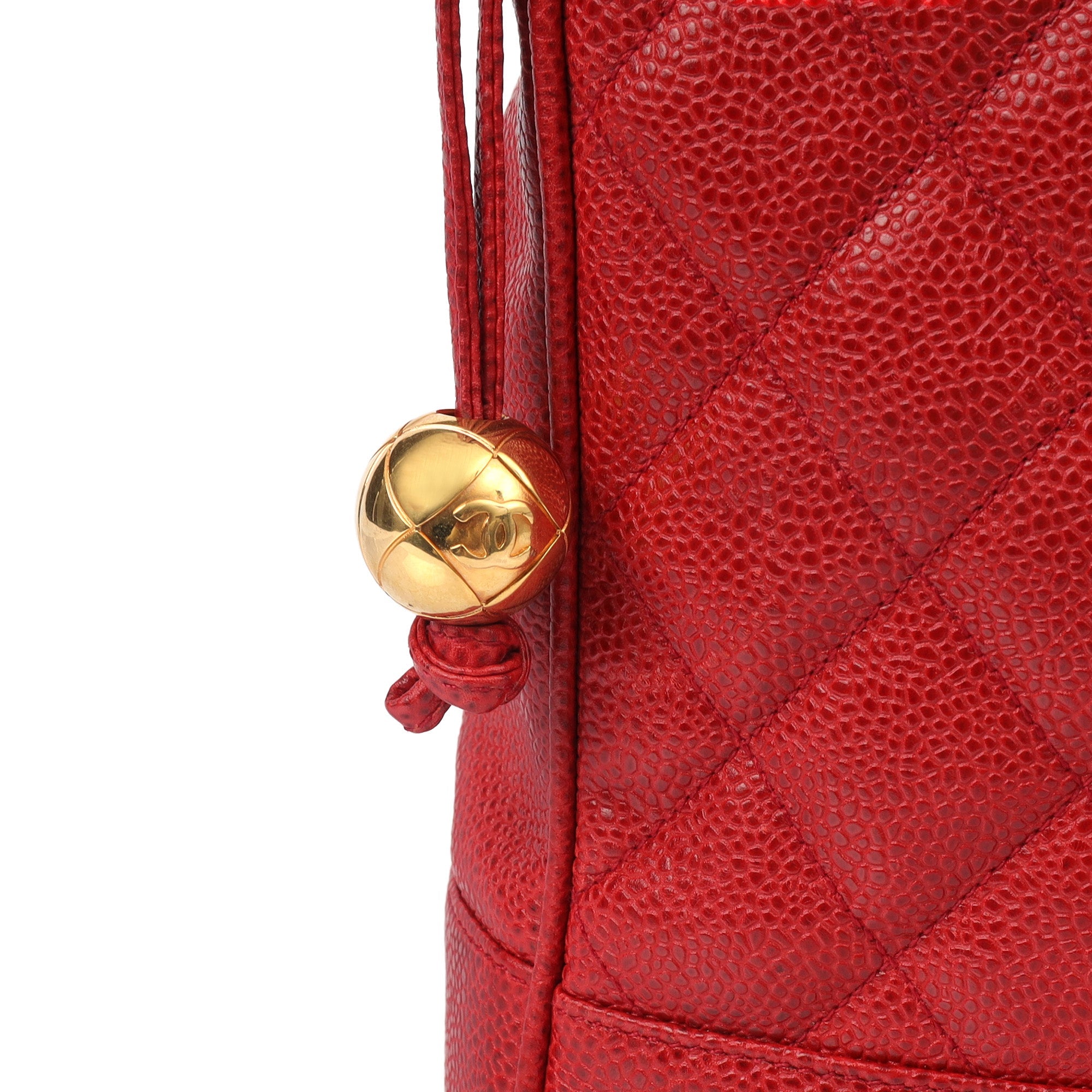 Chanel Tote Tote in Red, Caviar Leather