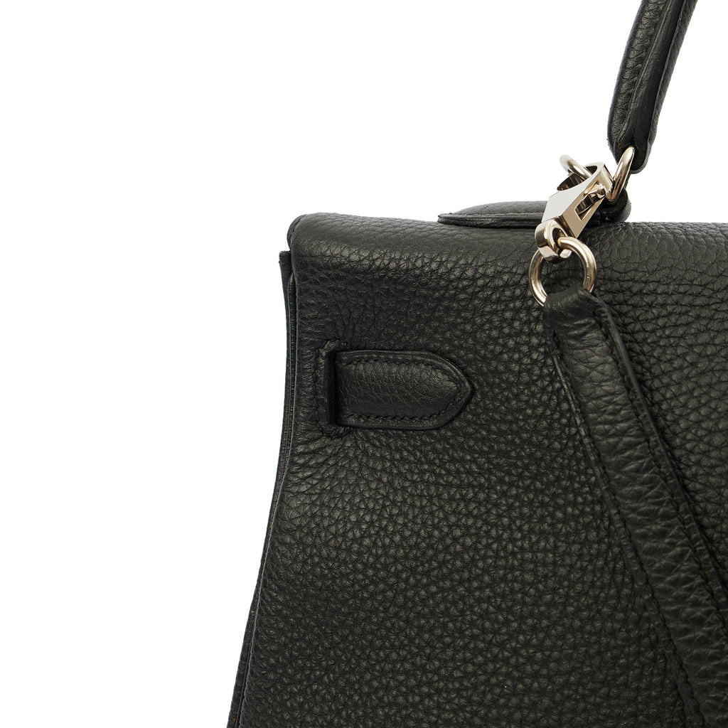Hermes Cross Body Kelly 35 in Black, Togo Leather