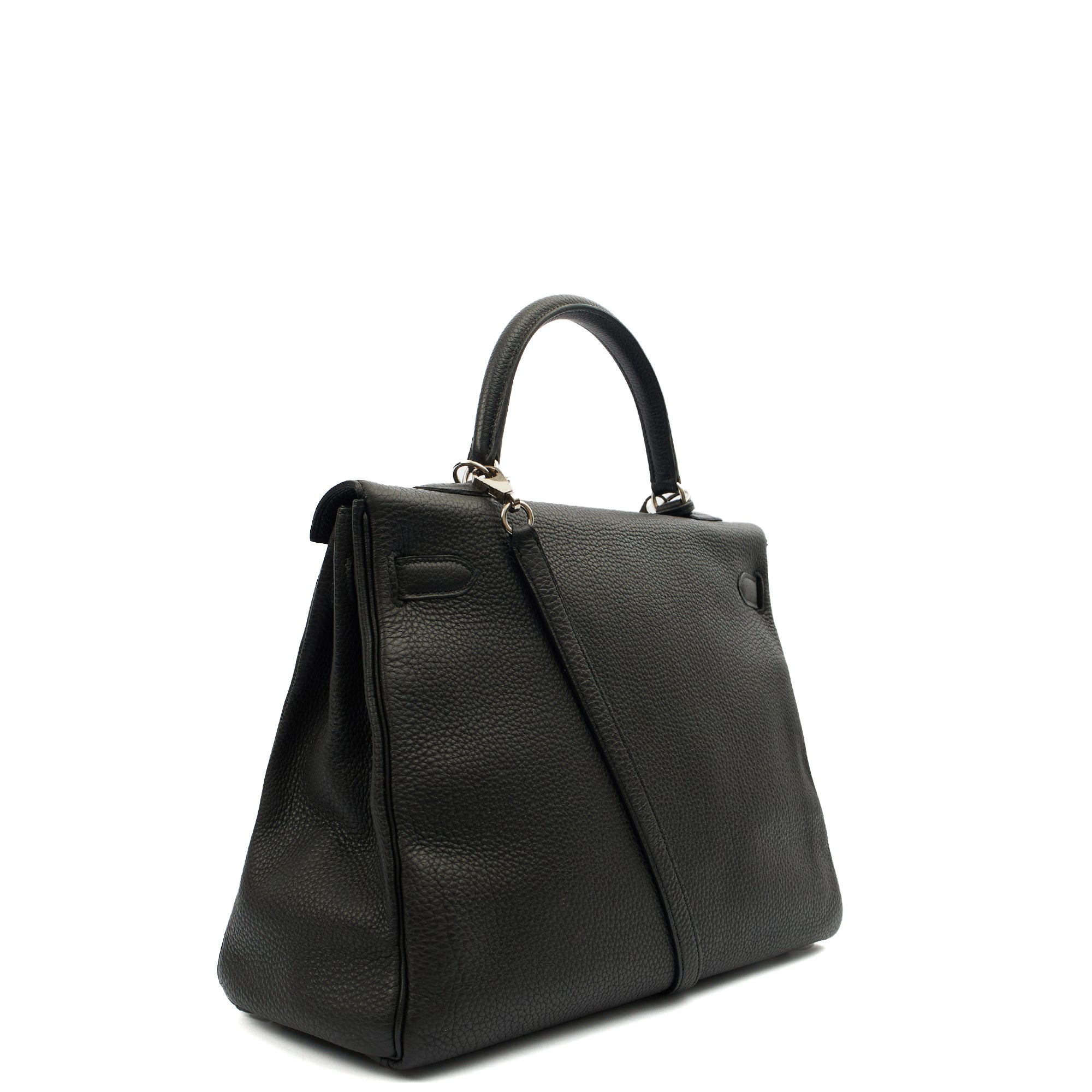 Hermes Cross Body Kelly 35 in Black, Togo Leather
