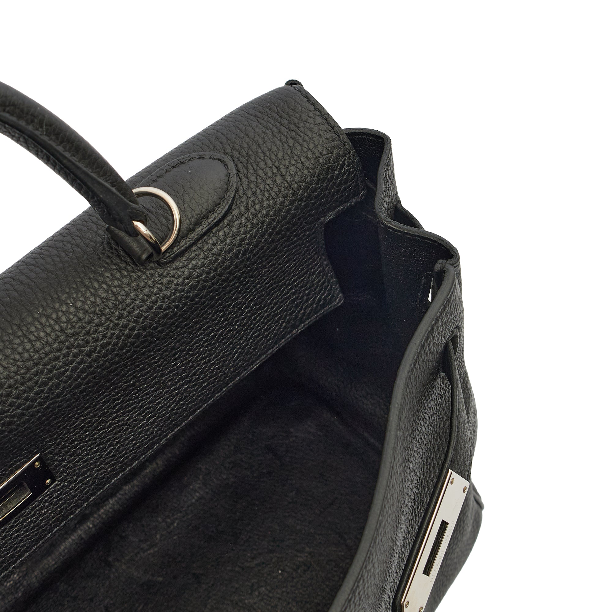 Hermes Cross Body Kelly 35 in Black, Togo Leather