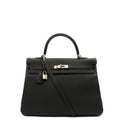 Hermes Cross Body Kelly 35 in Black, Togo Leather
