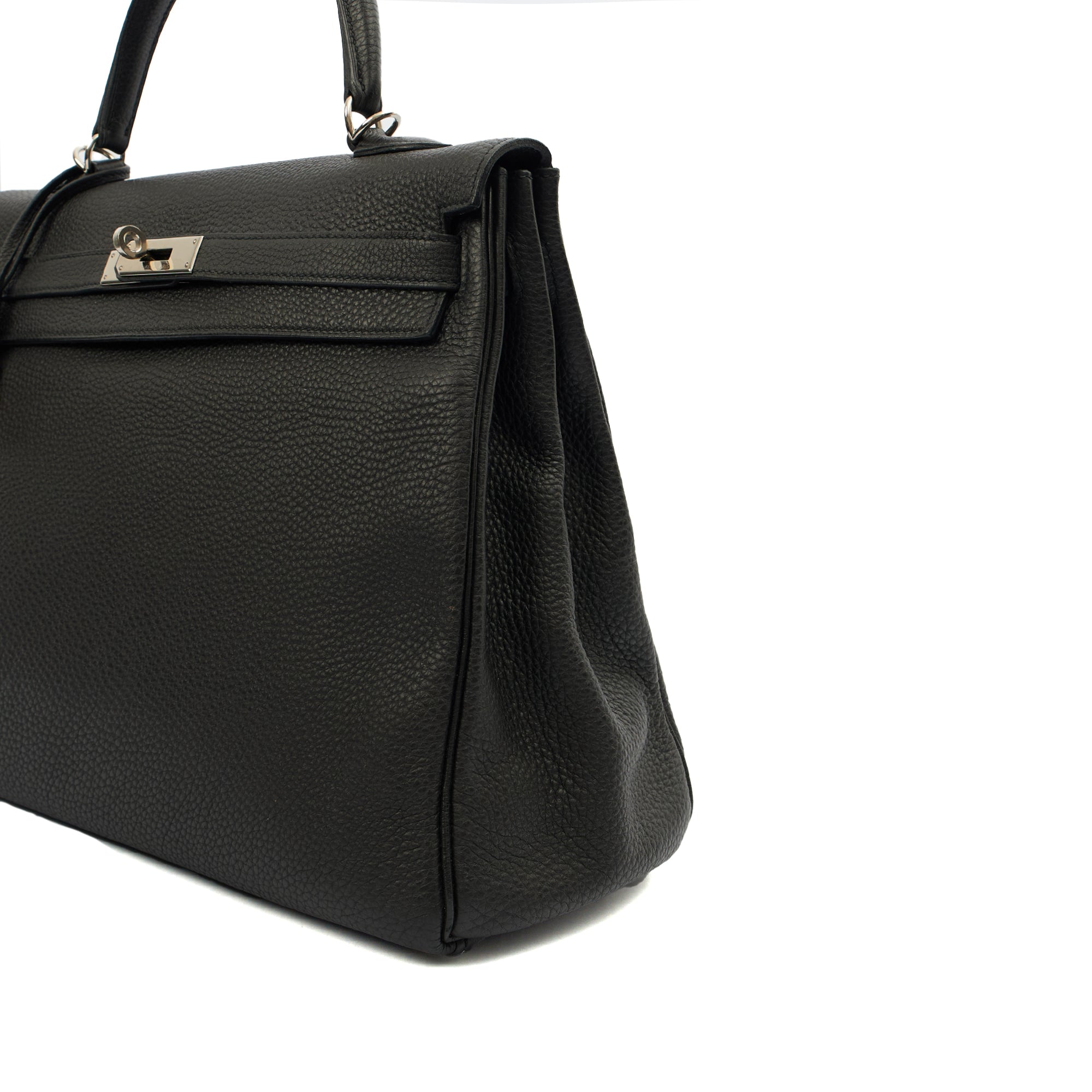Hermes Cross Body Kelly 35 in Black, Togo Leather