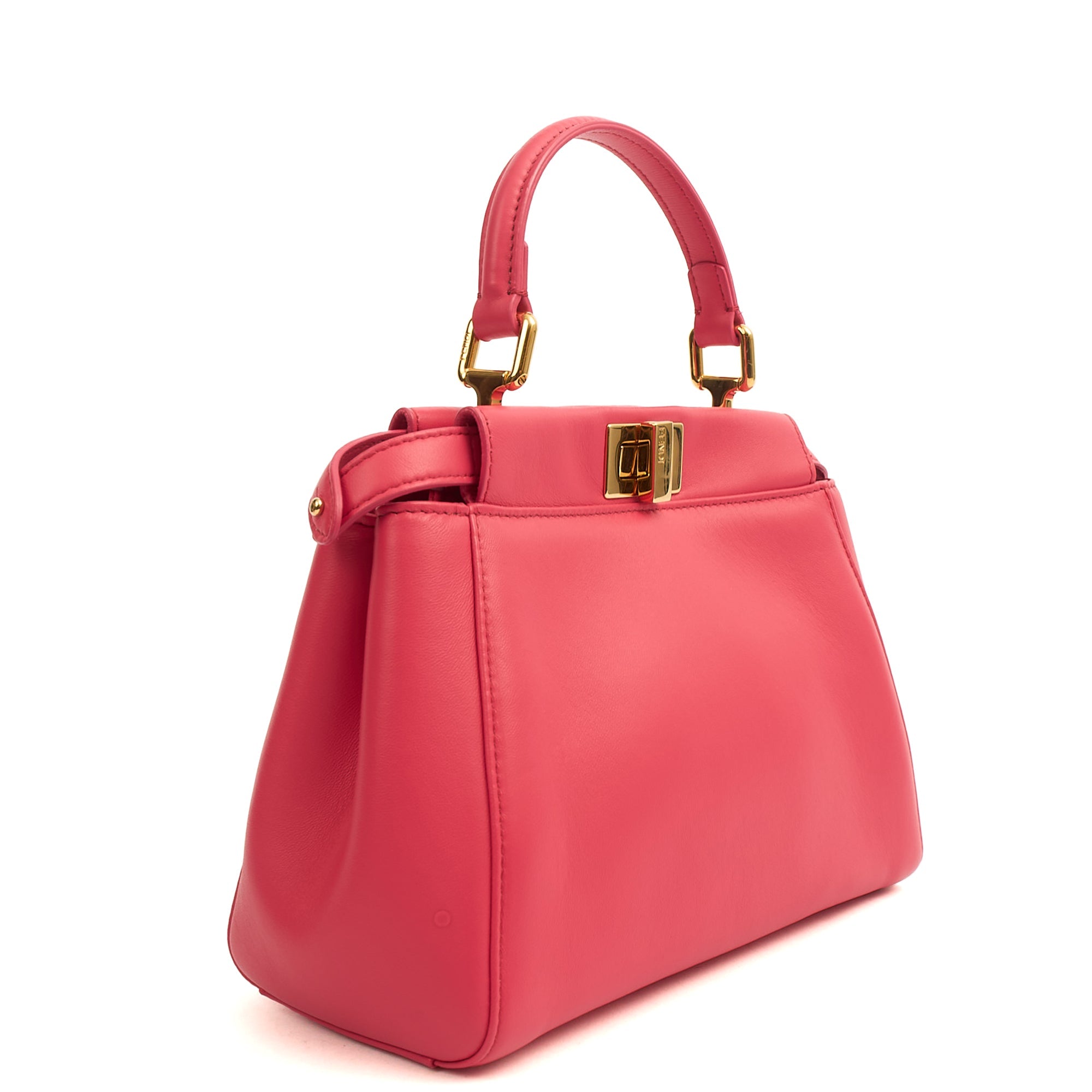 Fendi Top Handle Peekabo - Mini  in Pink, Leather