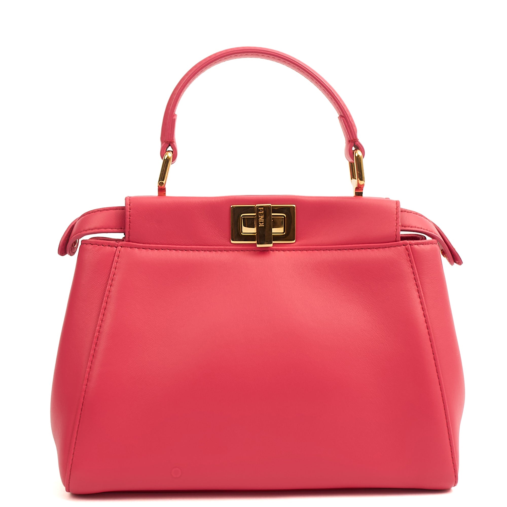 Fendi Top Handle Peekabo - Mini  in Pink, Leather
