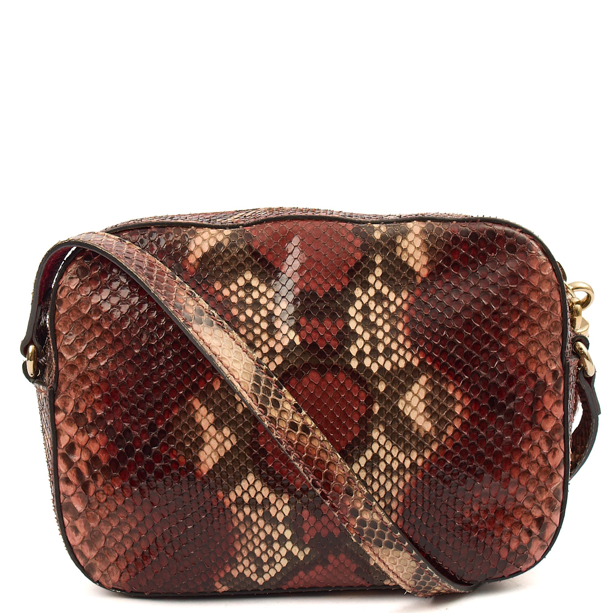 Gucci Shoulder Bag Soho  Disco Bag - Small in Red, Exotic Effect Leather