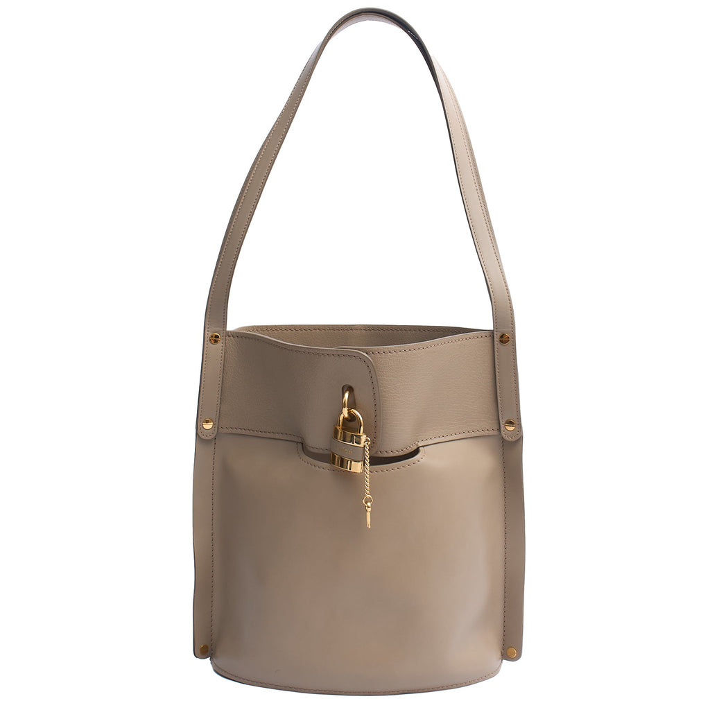 Chloe Shoulder Bag Tote in Neutral, Leather