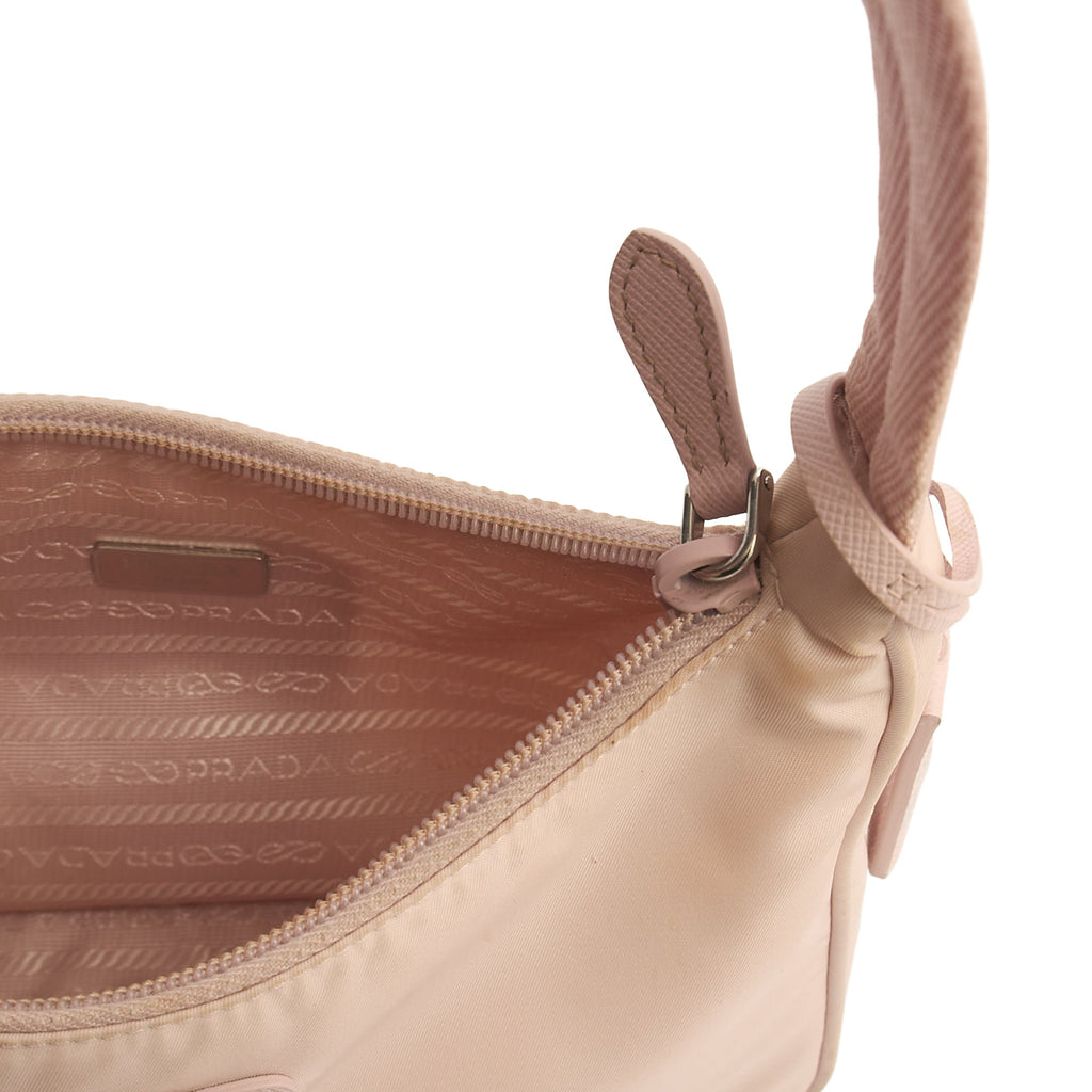 Prada Top Handle Re-edition 2000 Nylon Mini Bag in Pink, Nylon