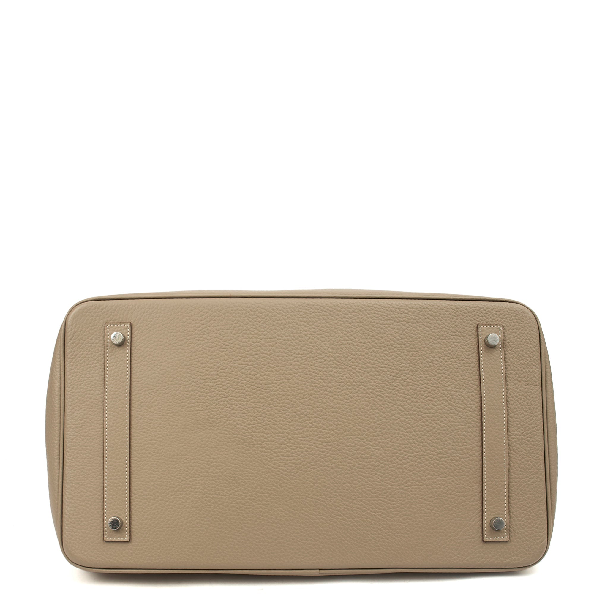 Hermes Tote Birkin 40 in Gris Tourterelle, Clemence Leather