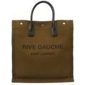 Saint Laurent Tote Rive Gauche Tote in Green, Fabric