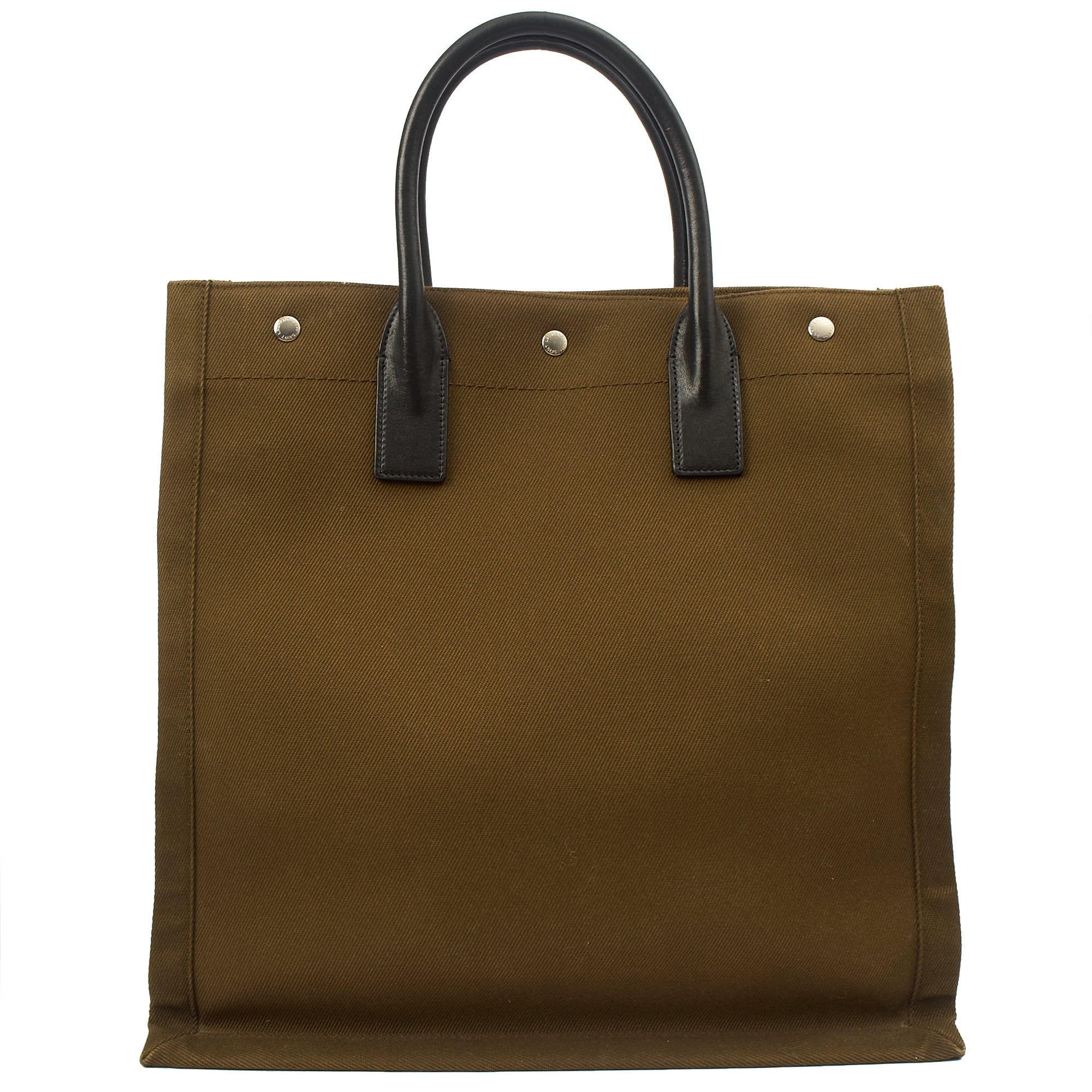 Saint Laurent Tote Rive Gauche Tote in Green, Fabric