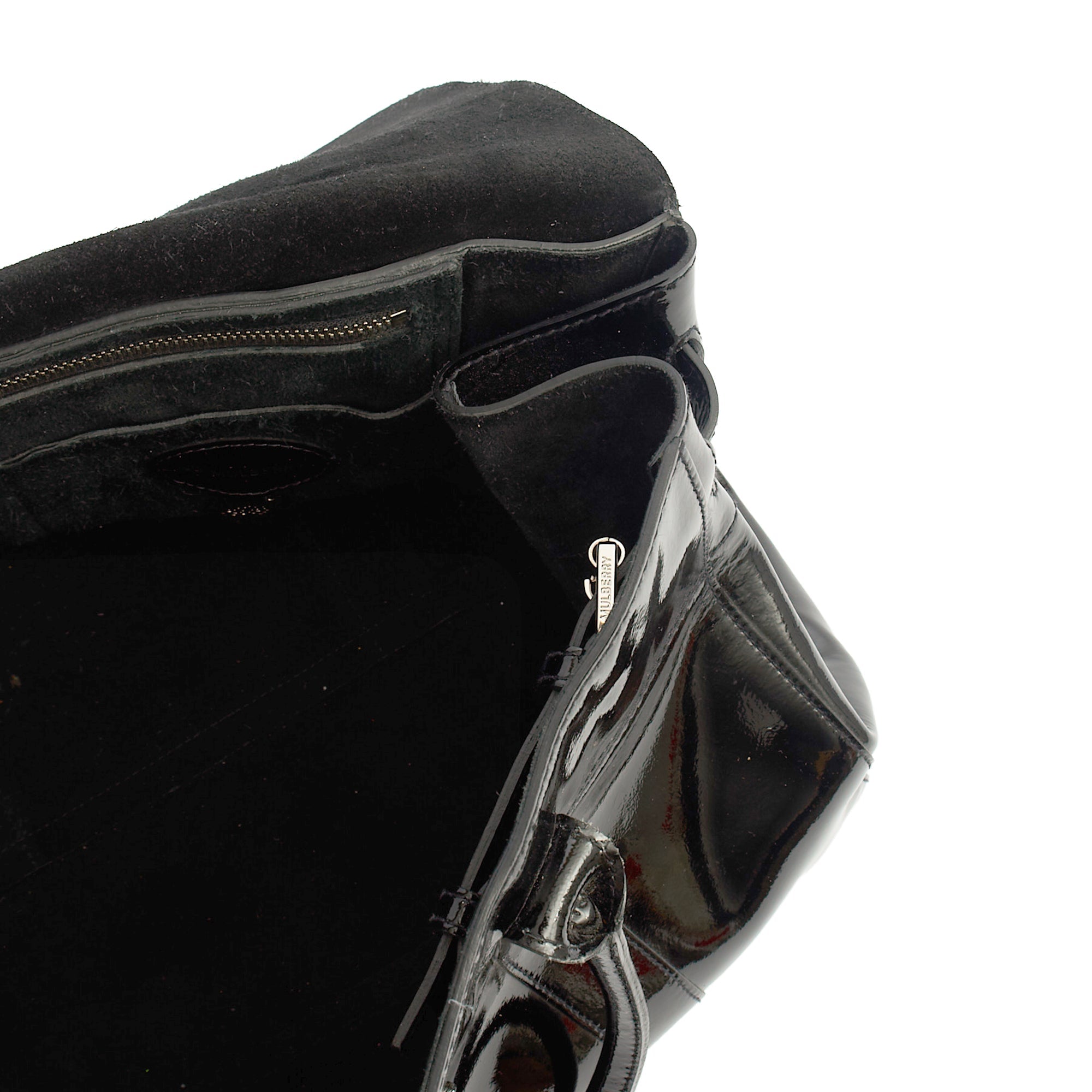 Mulberry Tote Bayswater Heritage in Black, Patent Leather