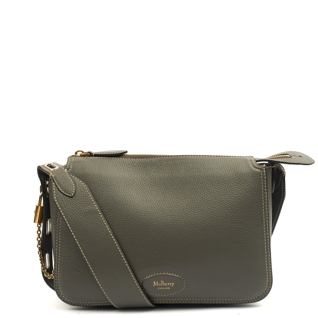 Mulberry Cross Body Billie in Grey, Calfskin Leather