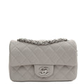 Chanel Cross Body Classic - Mini (Rectangular) in Grey, Calfskin Leather