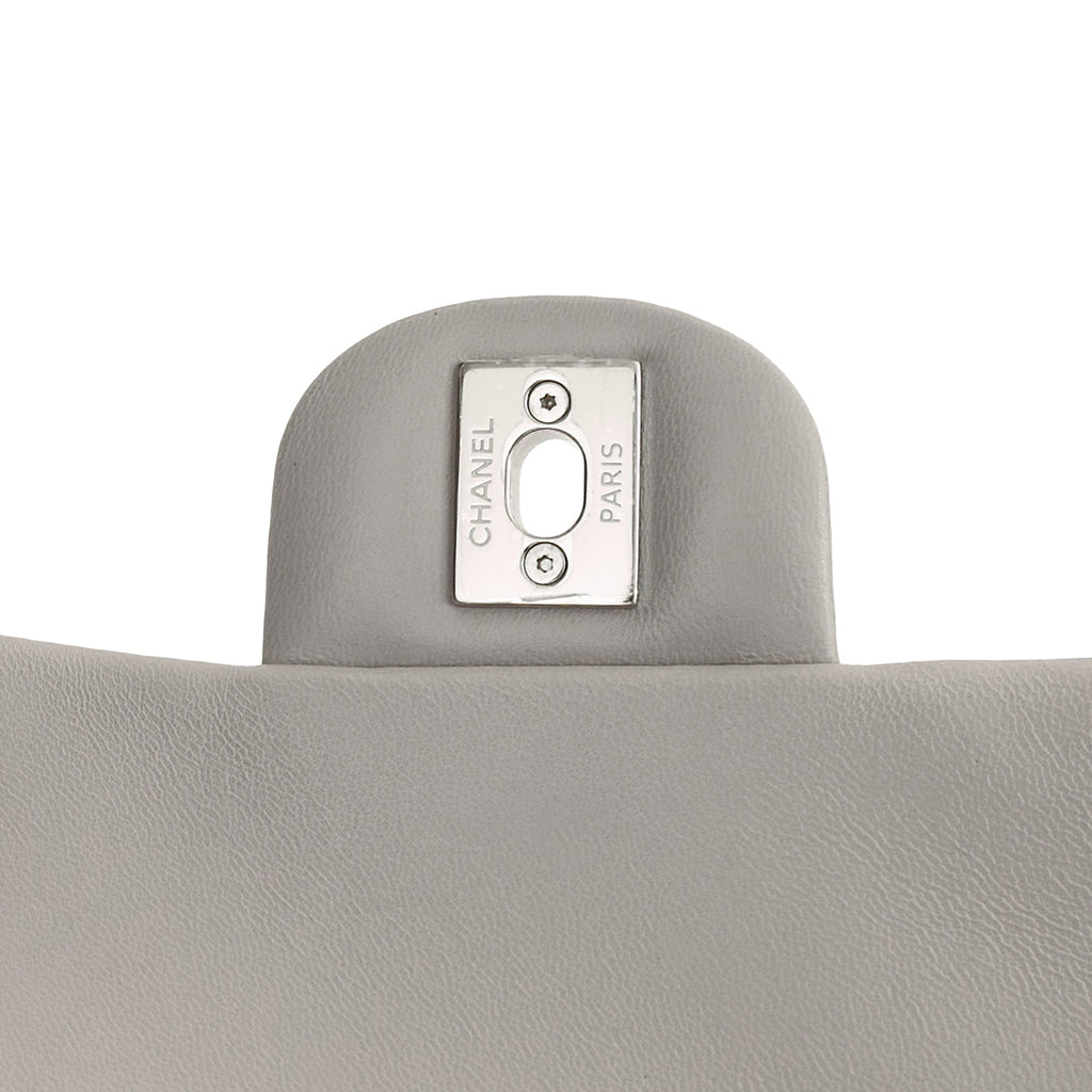 Chanel Cross Body Classic - Mini (Rectangular) in Grey, Calfskin Leather