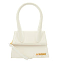 Jacquemus Cross Body Le Chiquito Moyen in White, Leather
