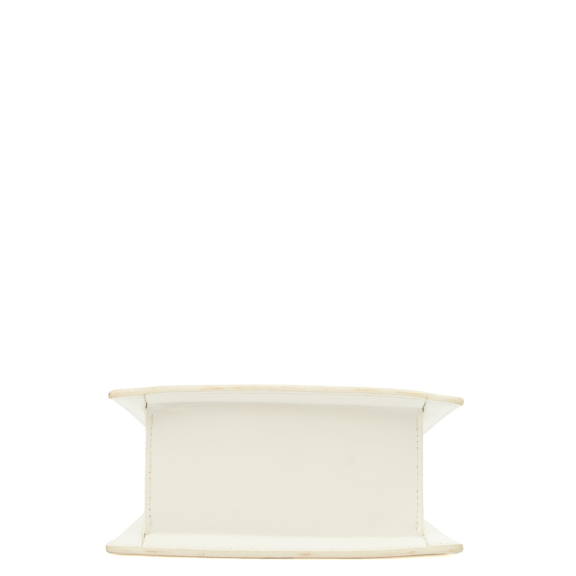 Jacquemus Cross Body Le Chiquito Moyen in White, Leather