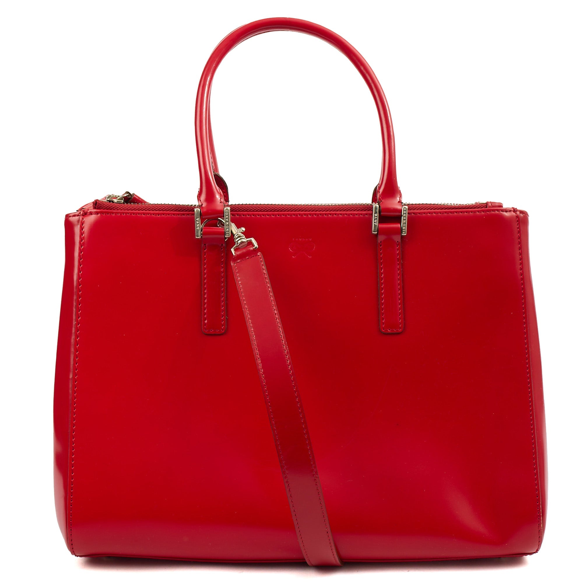 Anya Hindmarch Tote Ebury Tote in Red, Leather