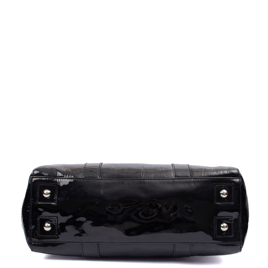 Mulberry Tote Bayswater Heritage in Black, Patent Leather